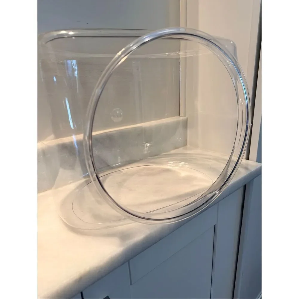 Acrylic Transparent Space Capsule Indoor Pet Cat Bed Clear 13.78